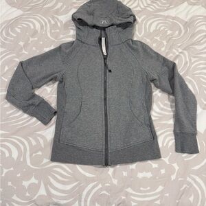 Lululemon Scuba Gray Zip-Up Hoodie